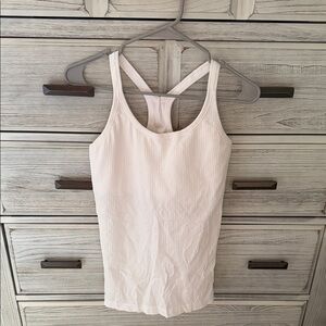 Lululemon white Ebb to Street tank!